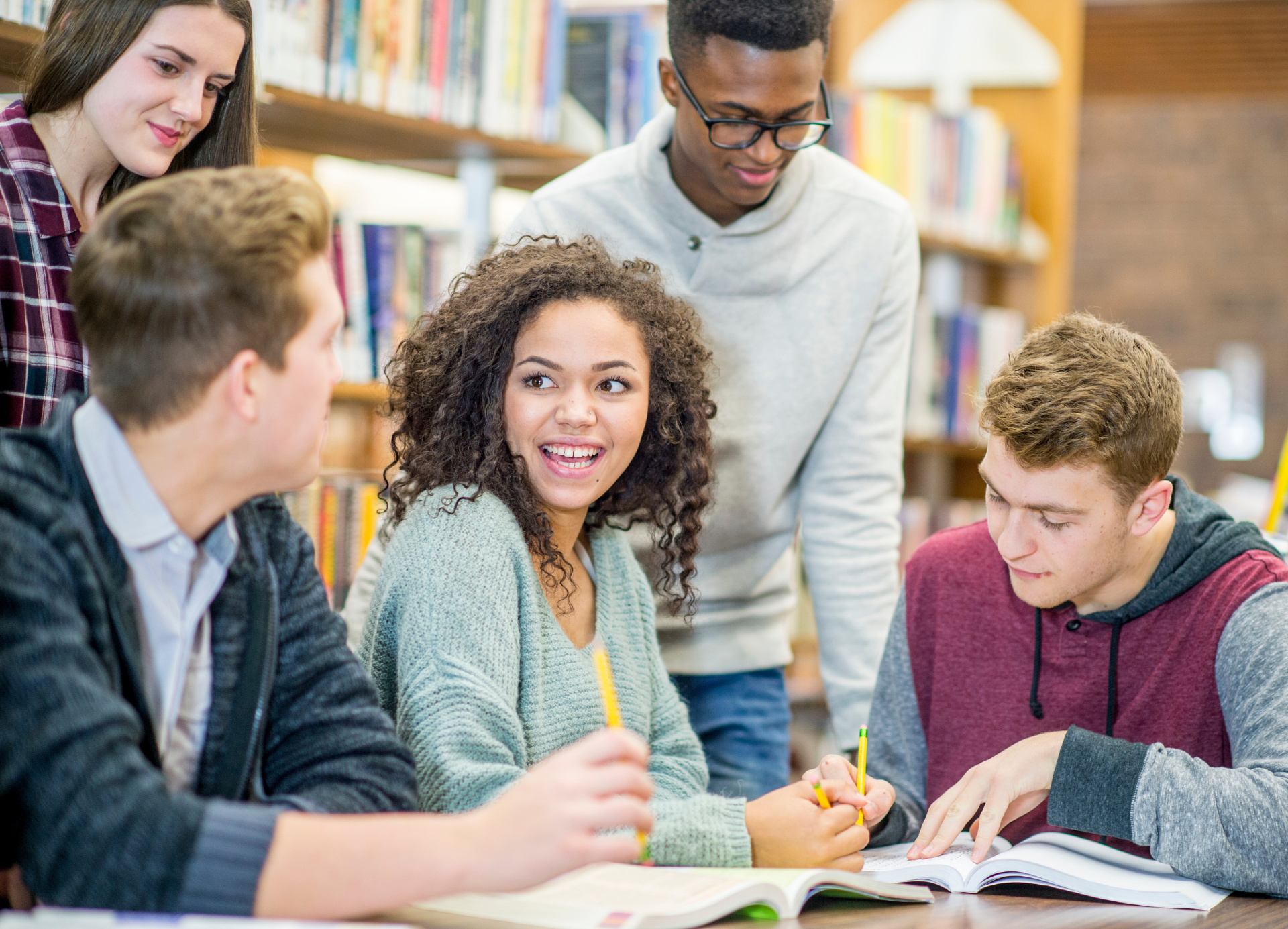students in school