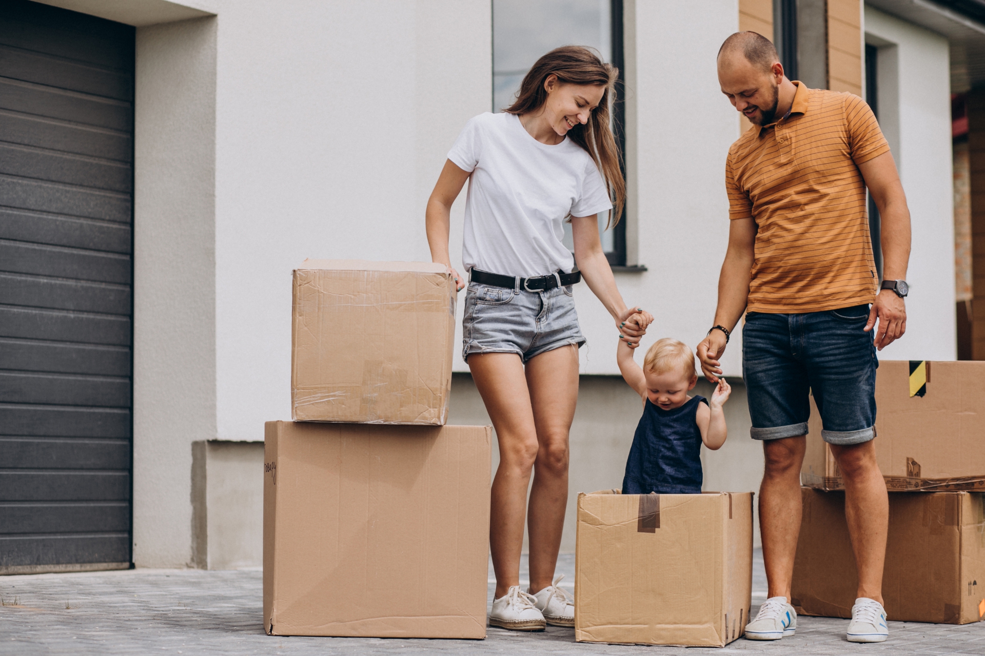 Family moving into home